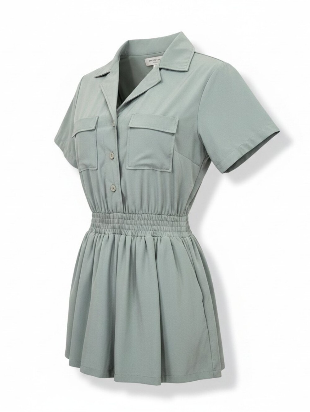 Vuori Villa Utility Romper Pistachio Green Utility Short Romper Size Small - Picture 7 of 16